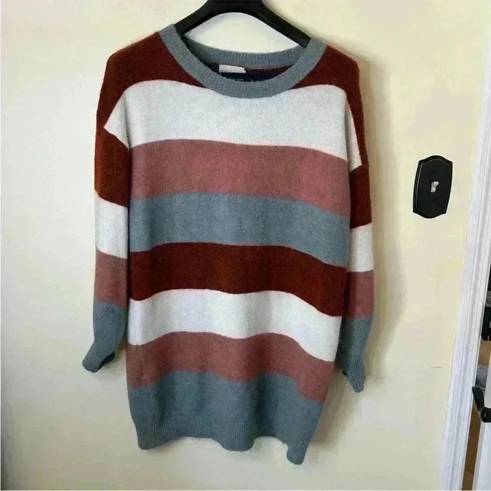 Dreamers Color Block Stripe Dress Size M/L